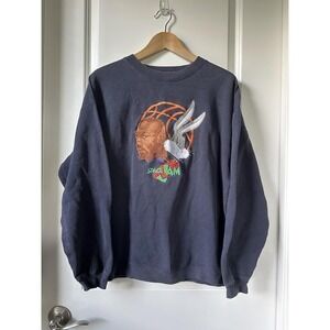 Vintage Space Jam Sweatshirt Crewneck Mens Medium Warner Bros Studio Store 90s
